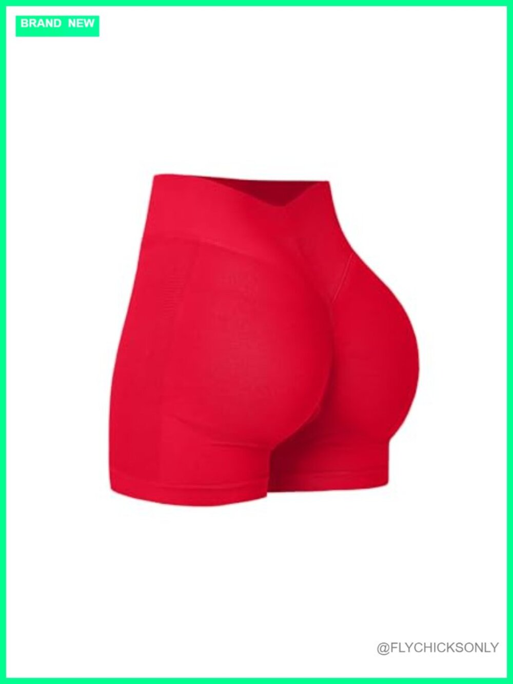 Seamless High Rise Compression Biker Shorts Gym Yoga Workout